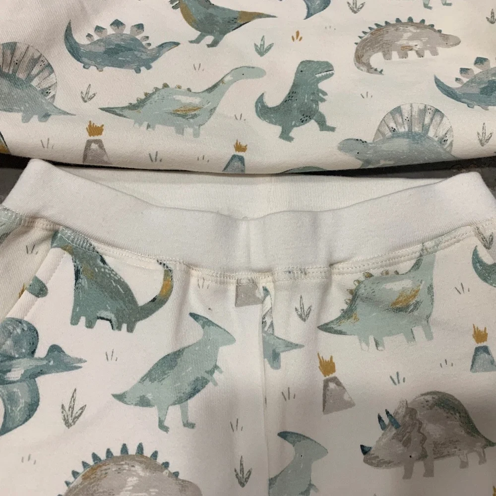 Angel Dear Dino Set, French Terry, Size 18 - 24 months, NEW with tags - Picture 4 of 8